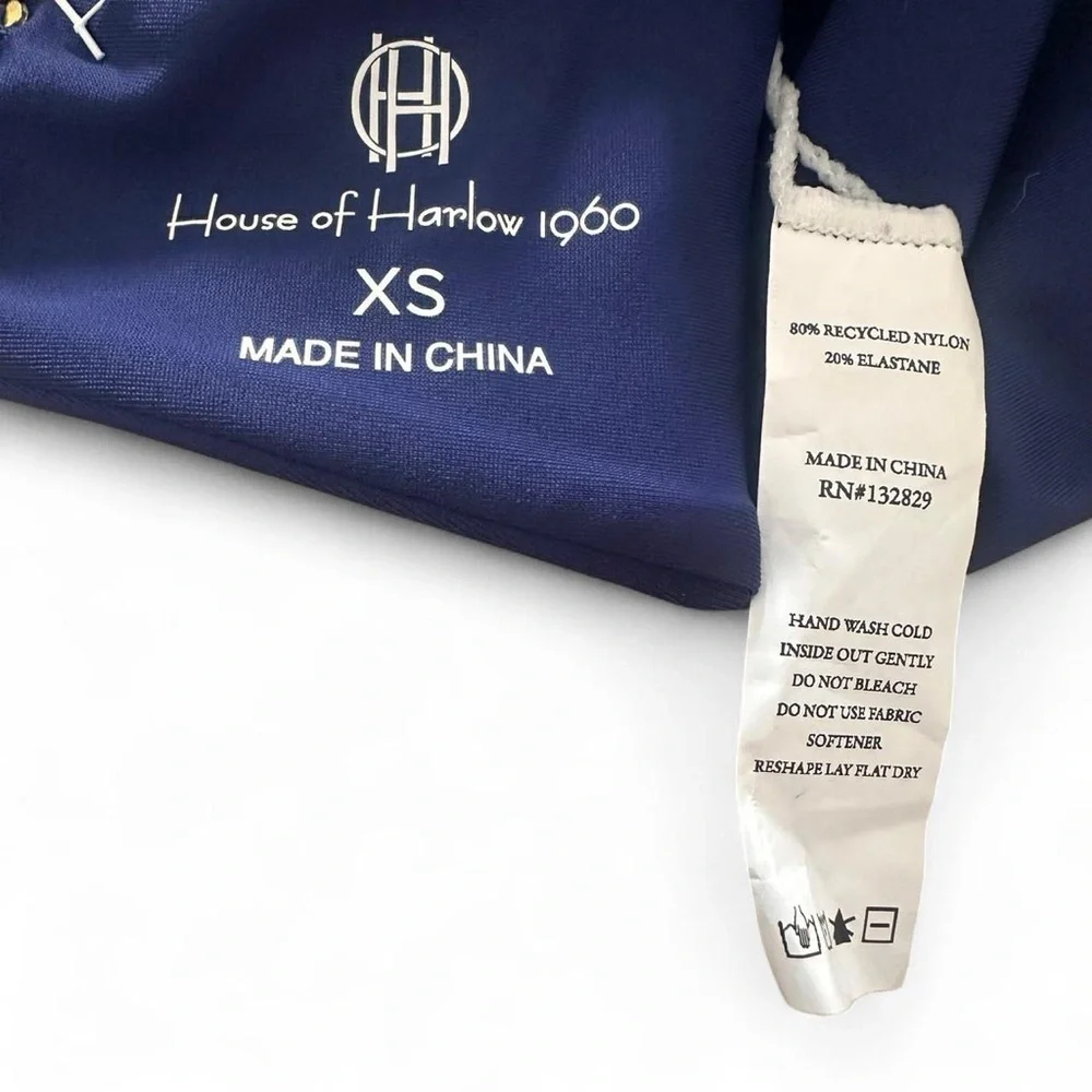 House of Harlow 1960 x REVOLVE Yana Bikini Top Deep Blue XS